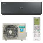 Кондиционер Hisense VISION PRO 2.0 CARBON SUPERIOR DC Inverter - чёрная инверторная сплит система премиум-класса - купить с установкой в Москве и Московской области